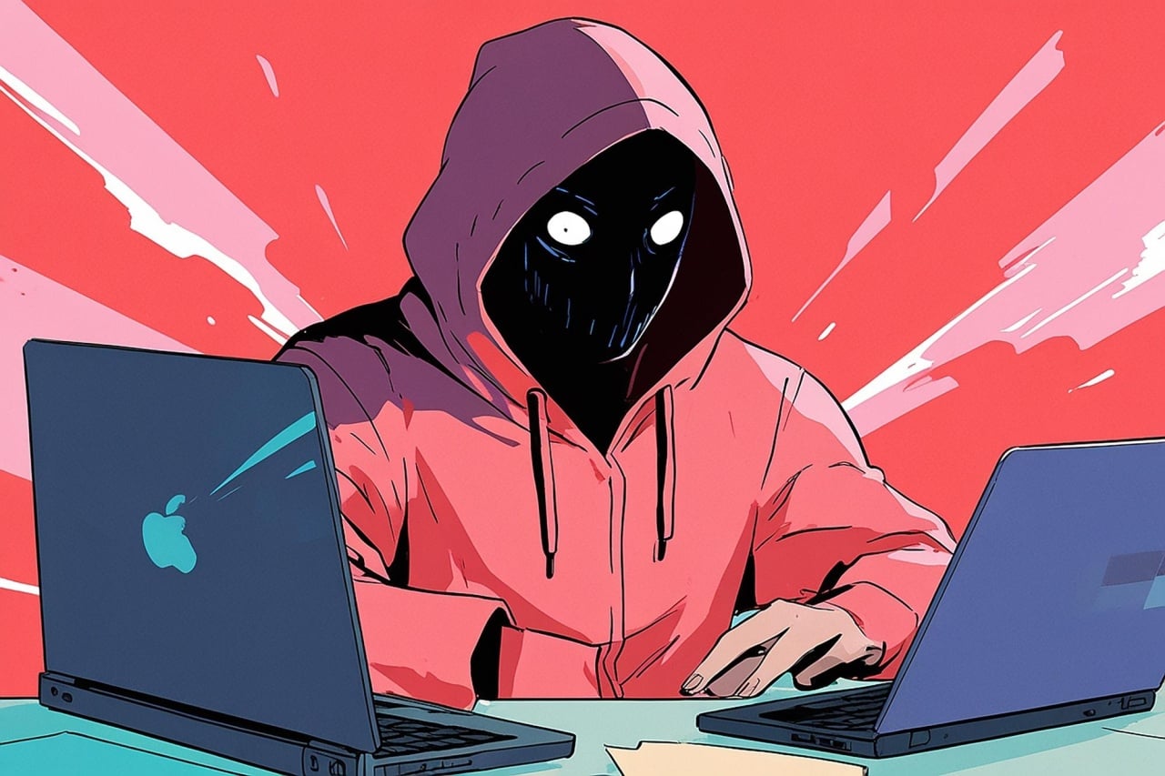 hacker em frente de computador