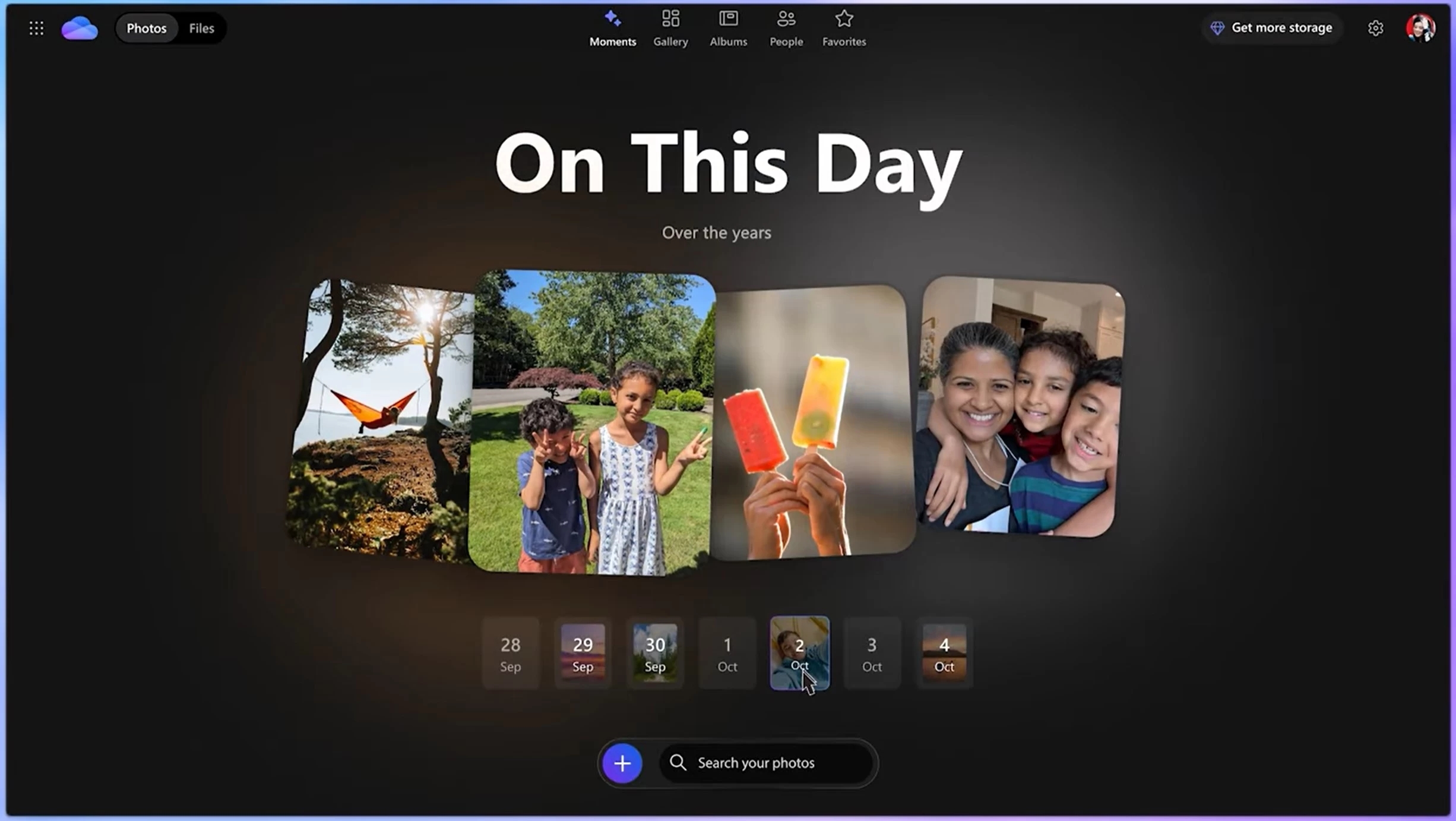 OneDrive nova experiência
