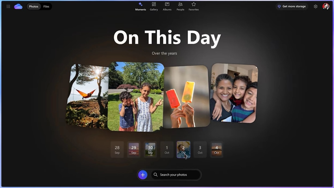 OneDrive nova experiência