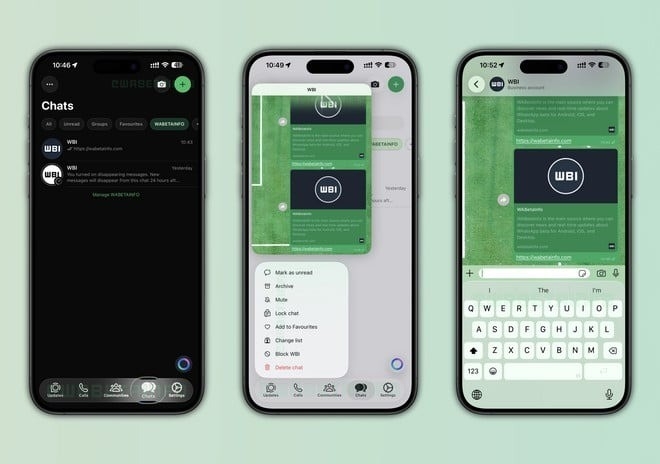 whatsapp com novo design do iphone