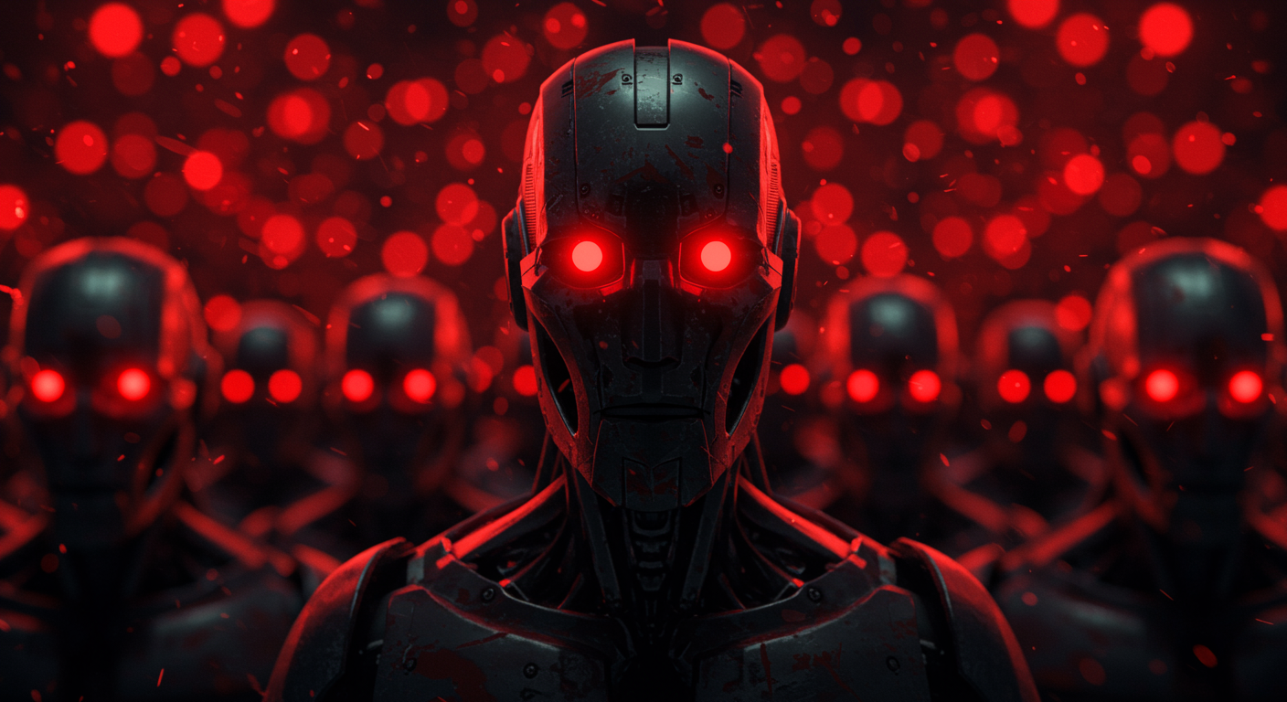 robots com olhos vermelhos