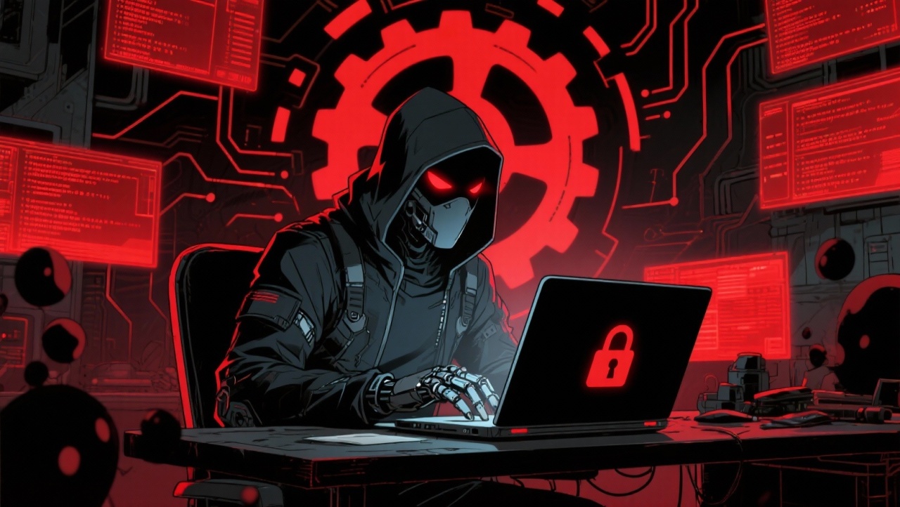 hacker em frente de computador