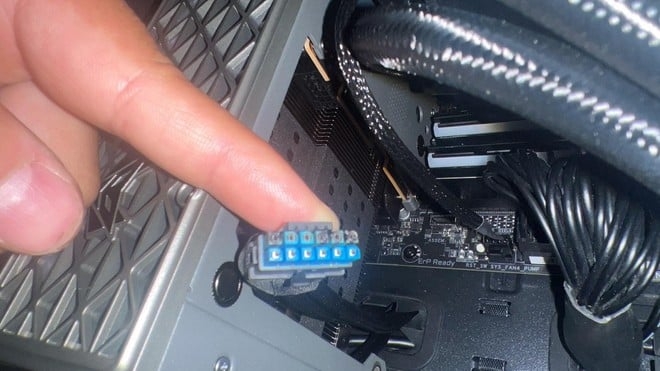 imagem da ligação queimada