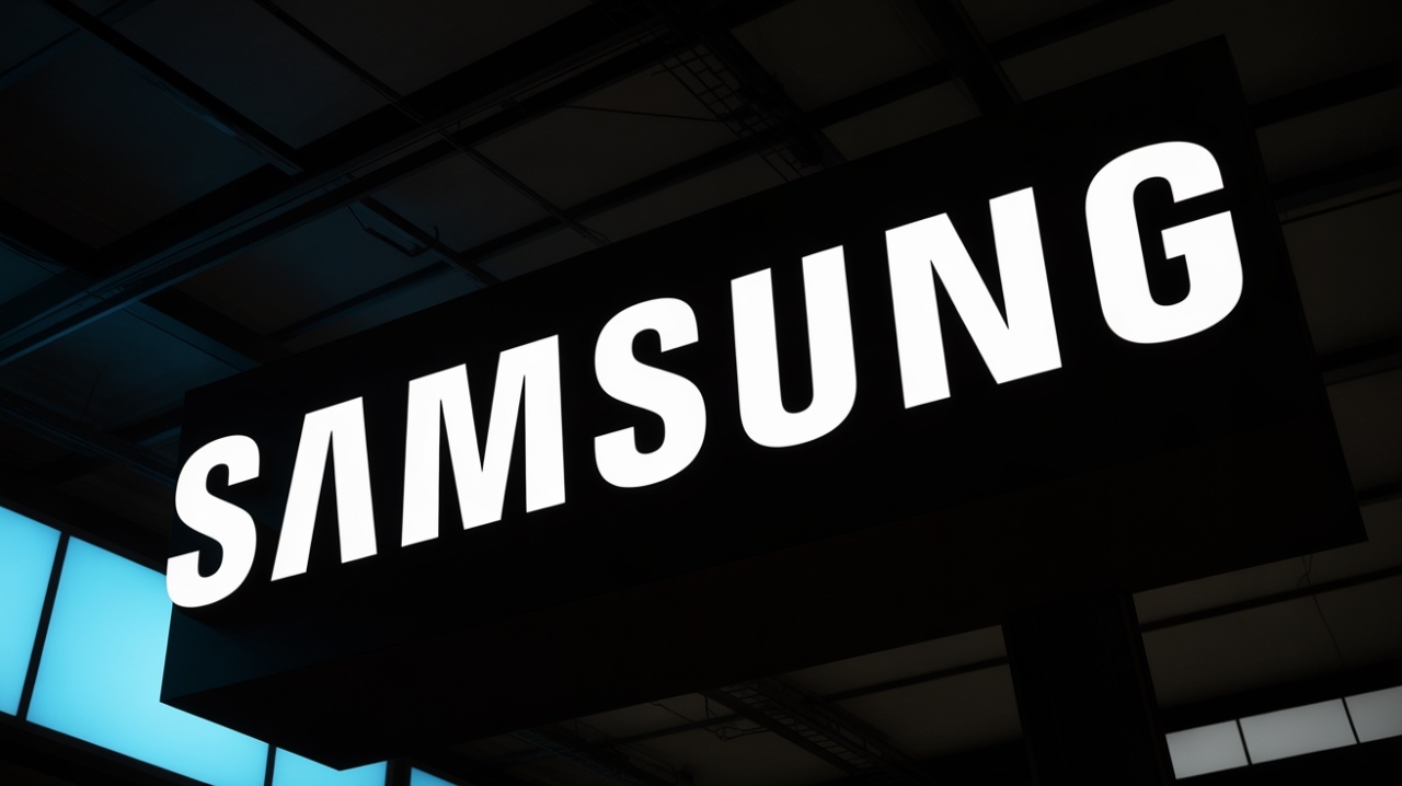 Samsung logo em parede