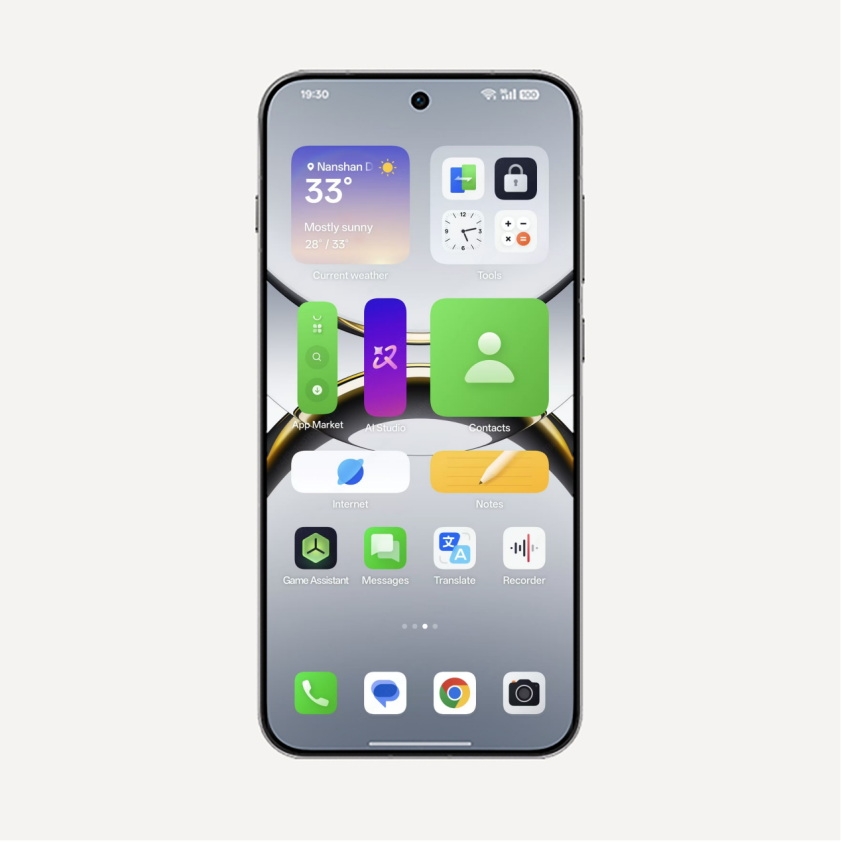 interface do colorOS 16