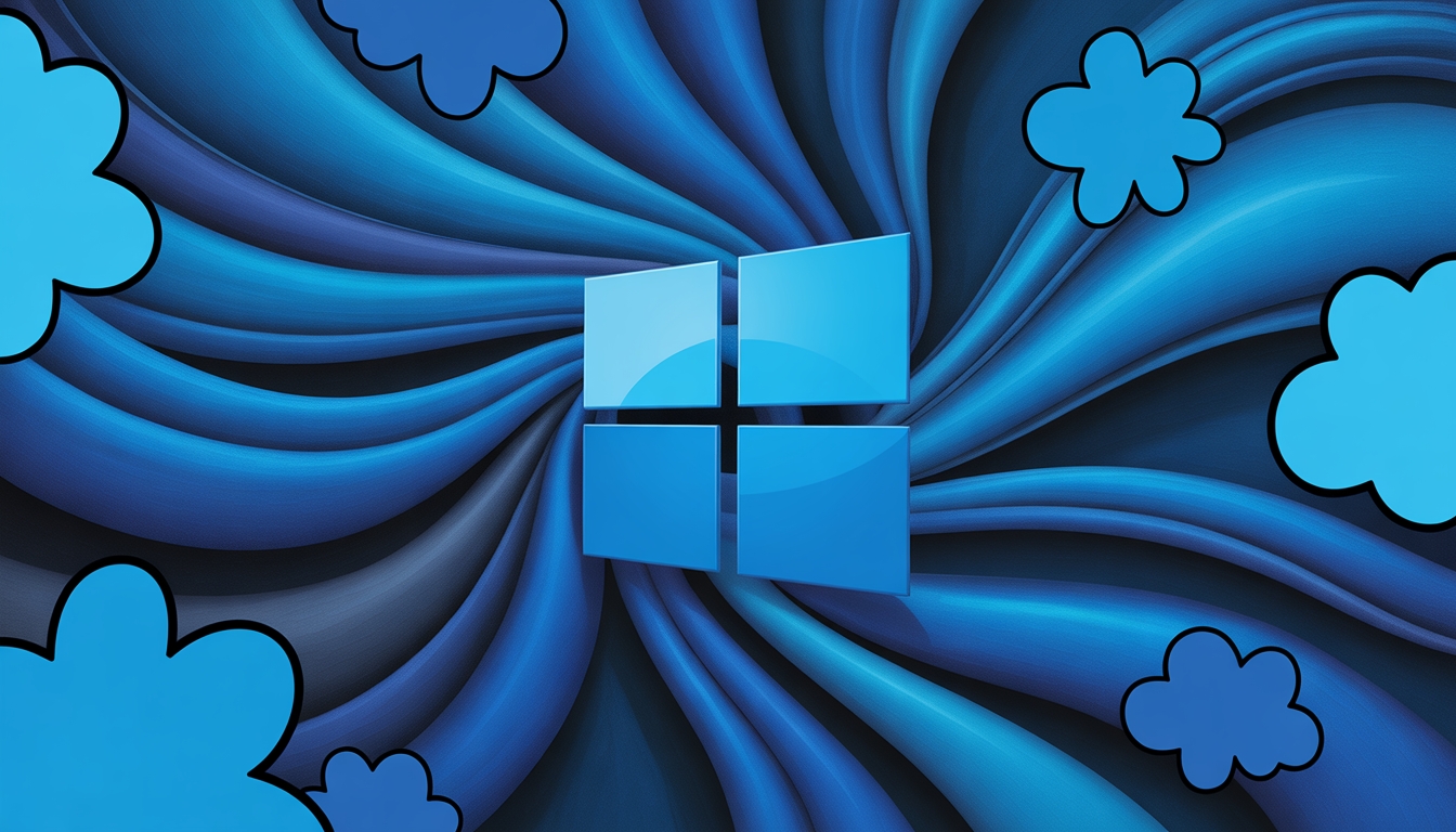 Windows logo futurista