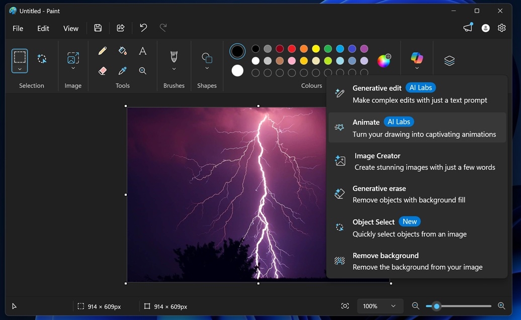paint do windows 11 com copilot