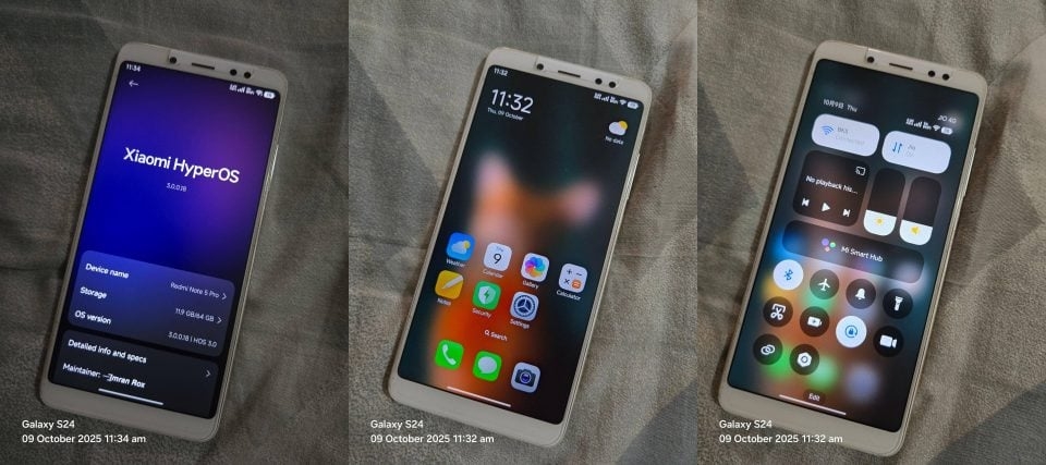 Xiaomi Redmi de 2018 com HyperOS 3