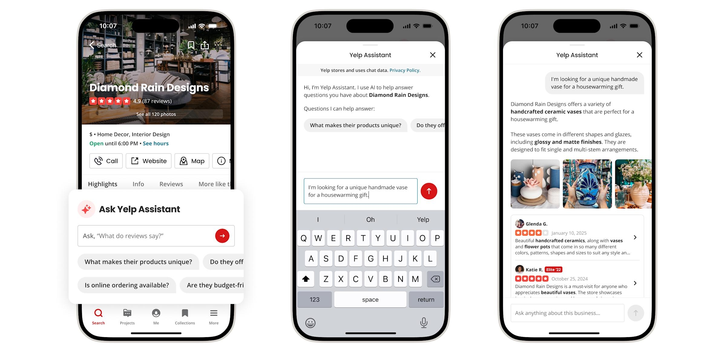 yelp com novas funcionalidades de IA