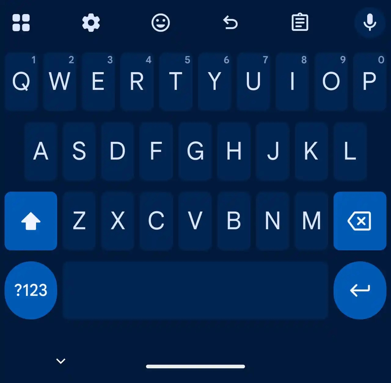 teclado com botão de ponto e virgula removido