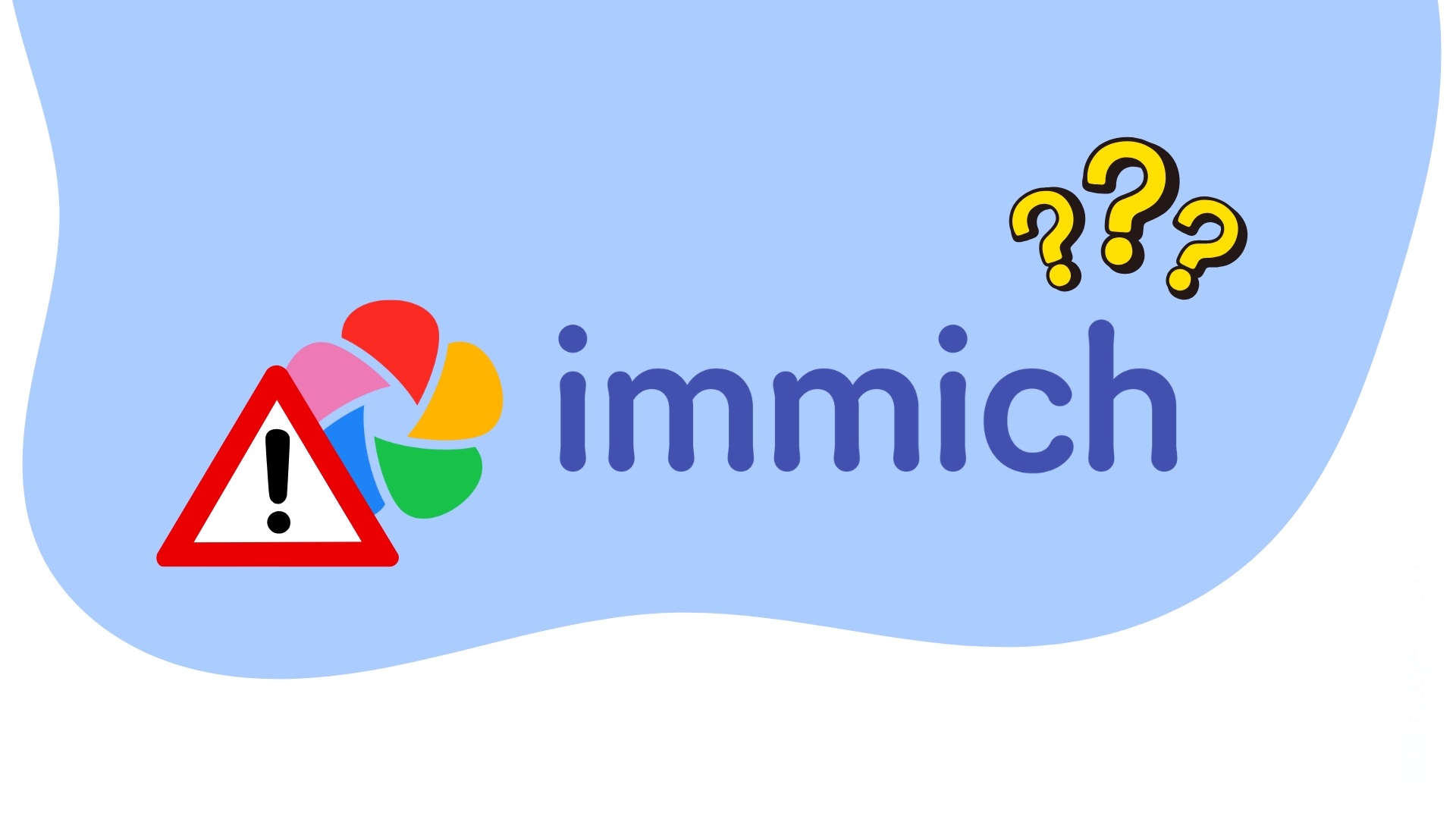 Immich com sinal de alerta e confuso