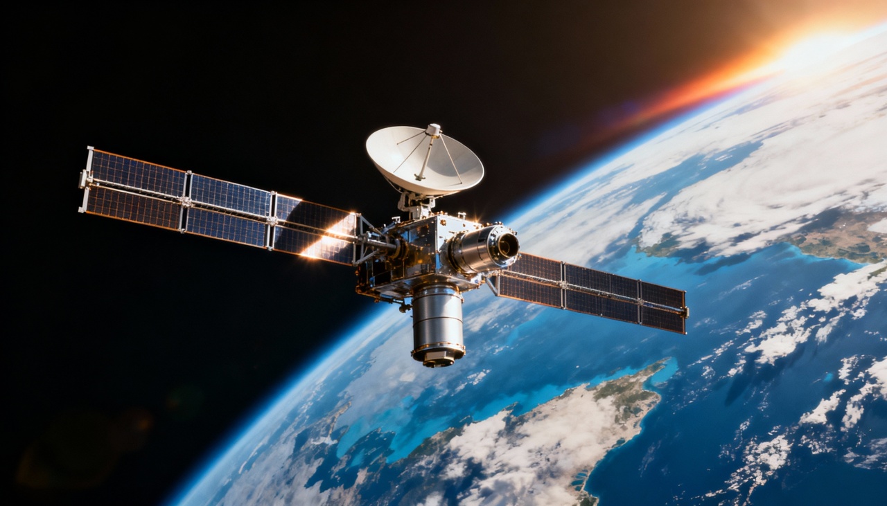 Satélite em cima da terra