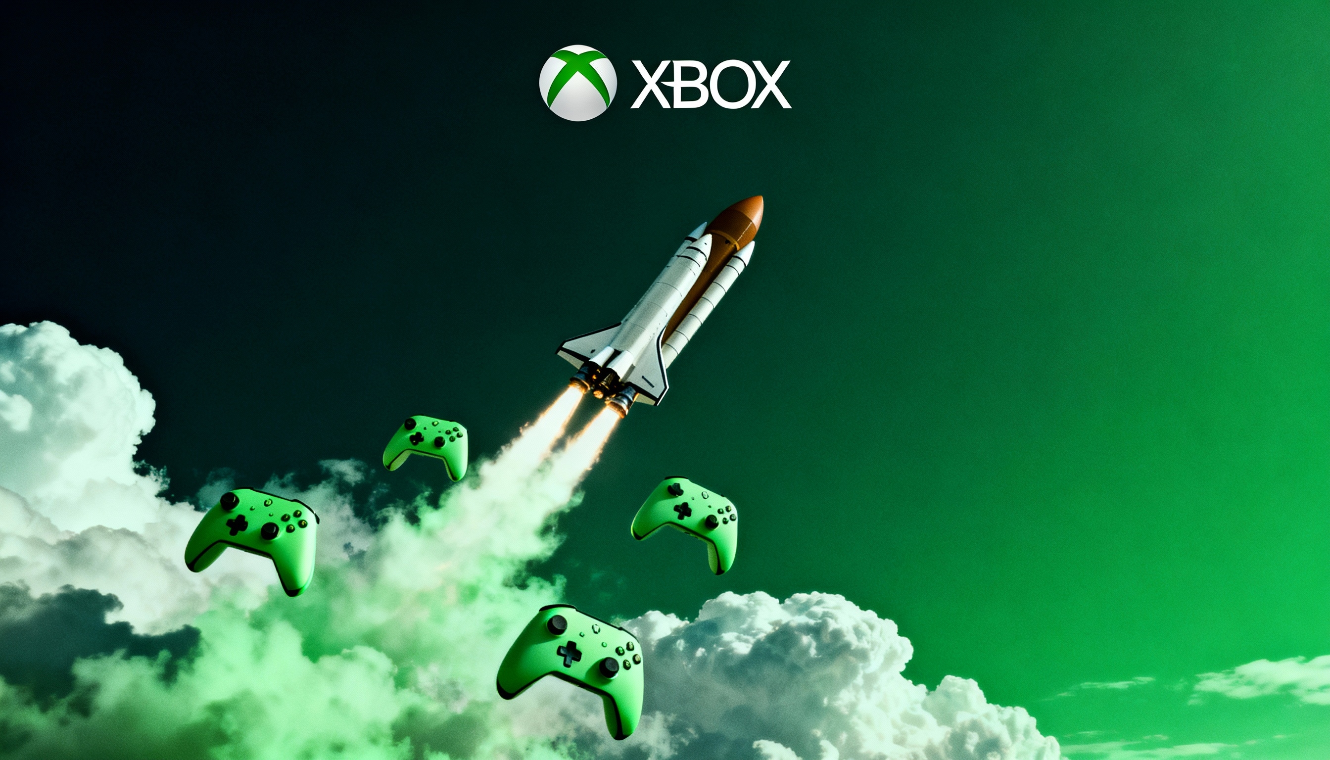 Xbox comandos em nave