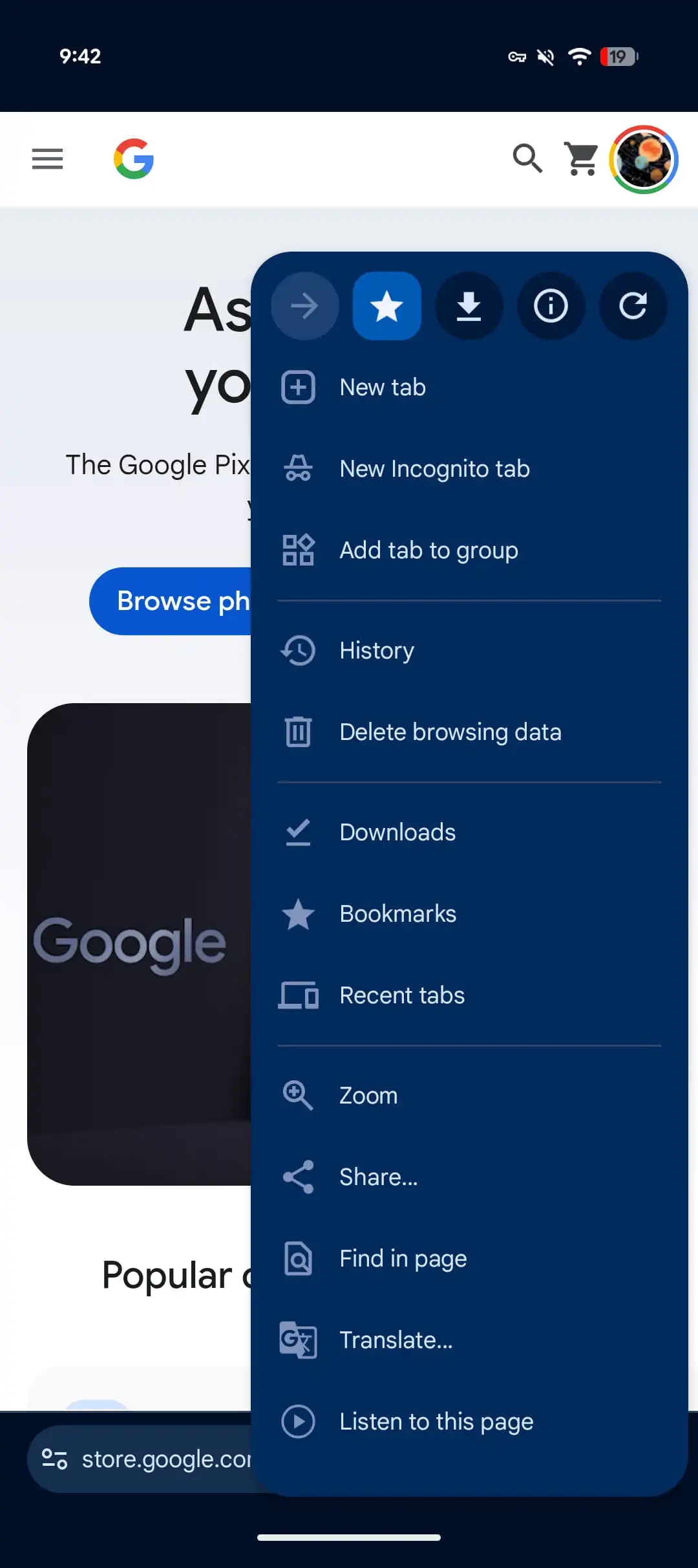 detalhes do novo design do chrome