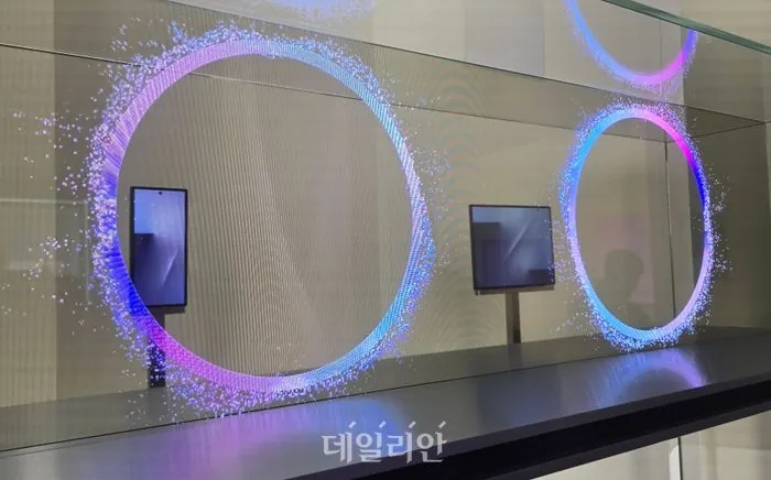 painel da samsung a apresentar dispositivo