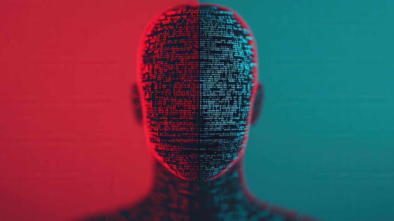 imagem de um rosto criado por IA