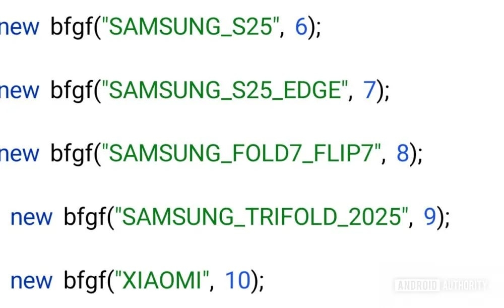 detalhes do código na aplicação da google