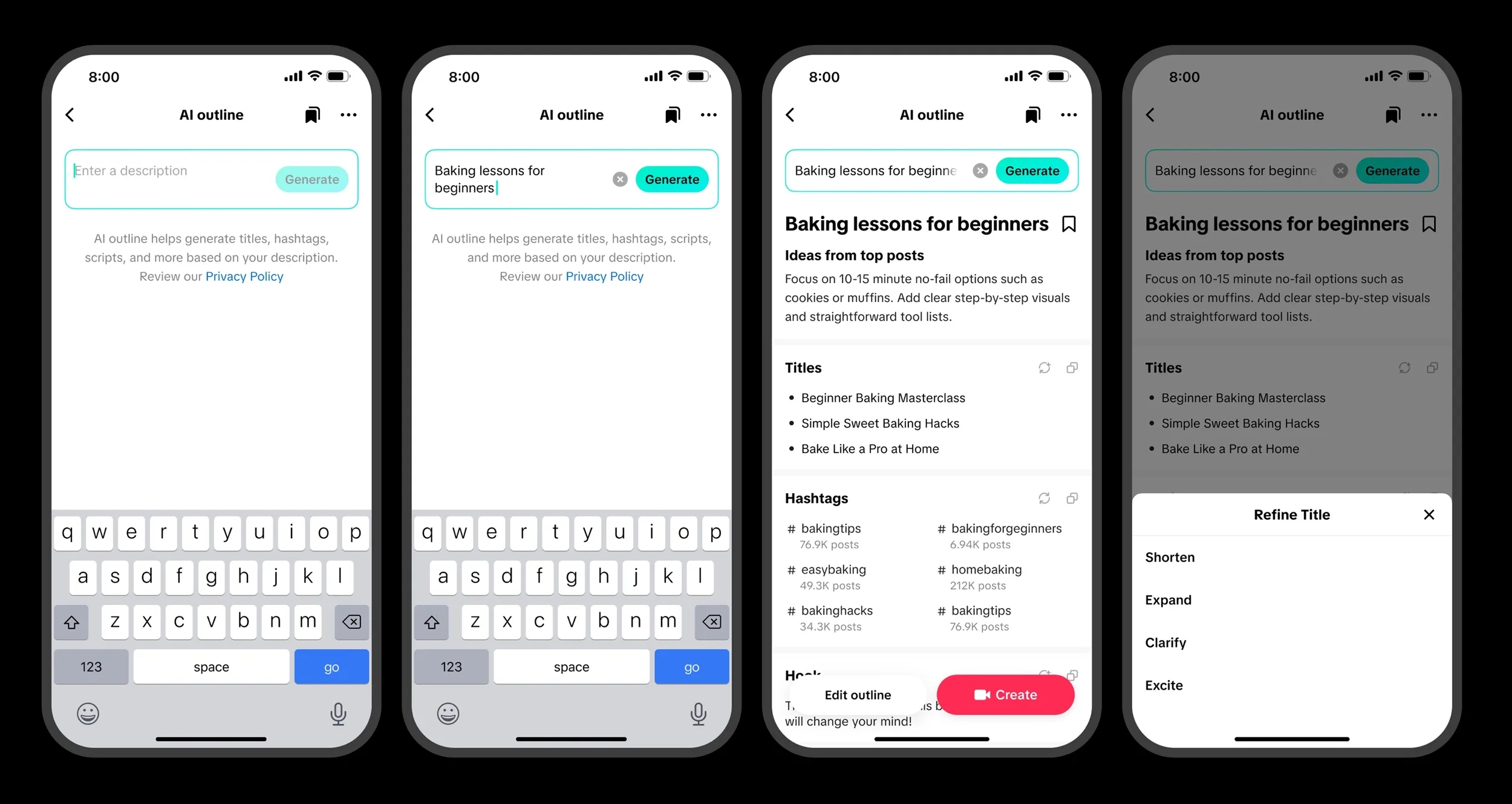 novas funcionalidades de IA do TikTok