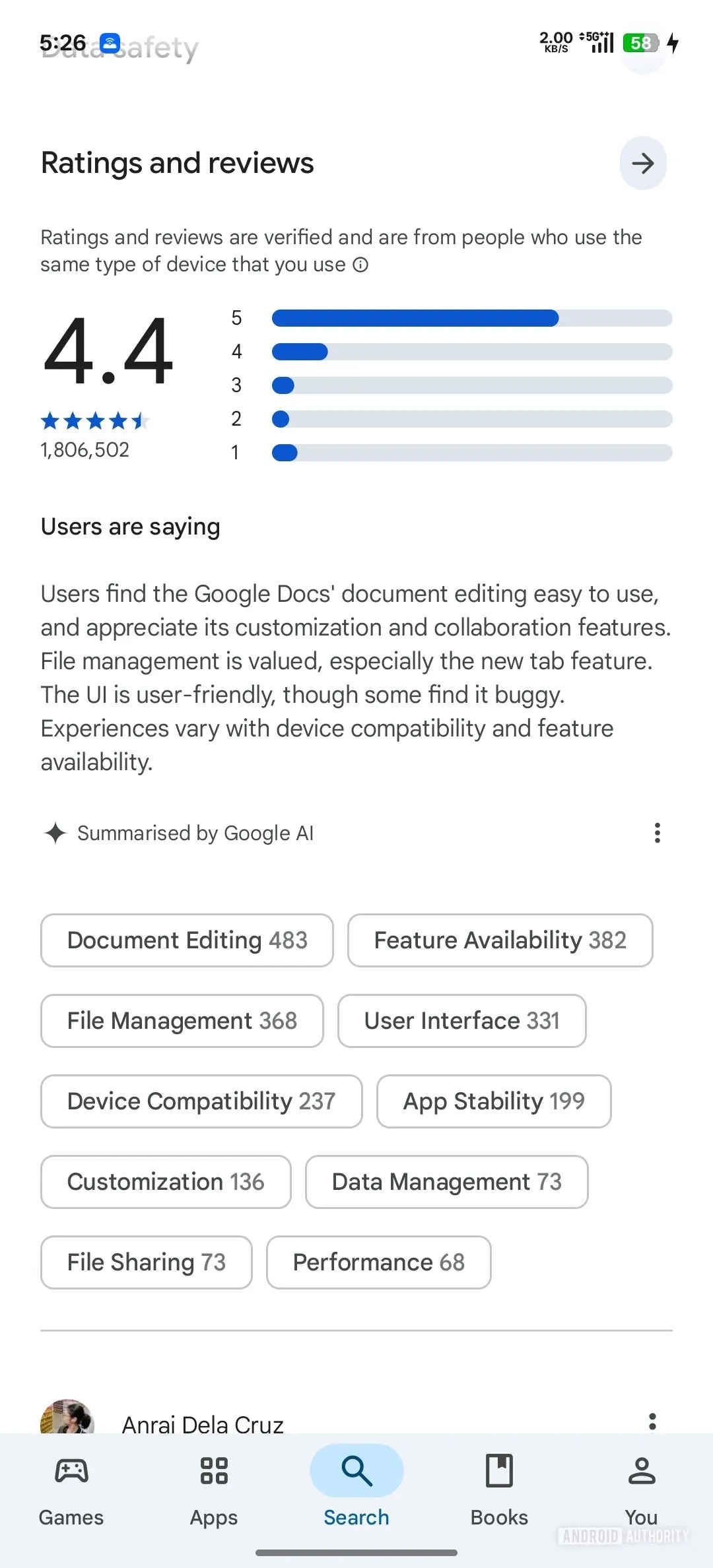 resumo do gemini para avaliações