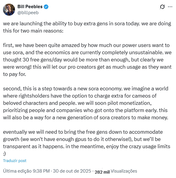 mensagem da x do engenheiro da openai