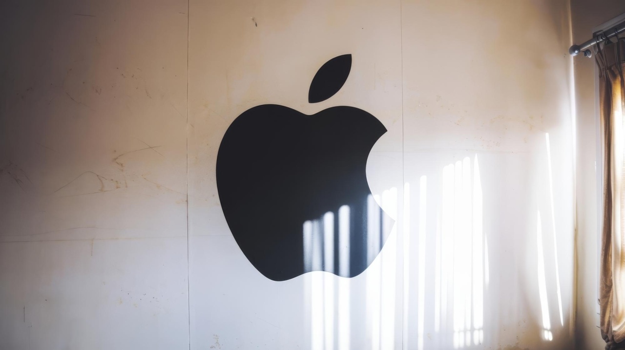 Apple em parede