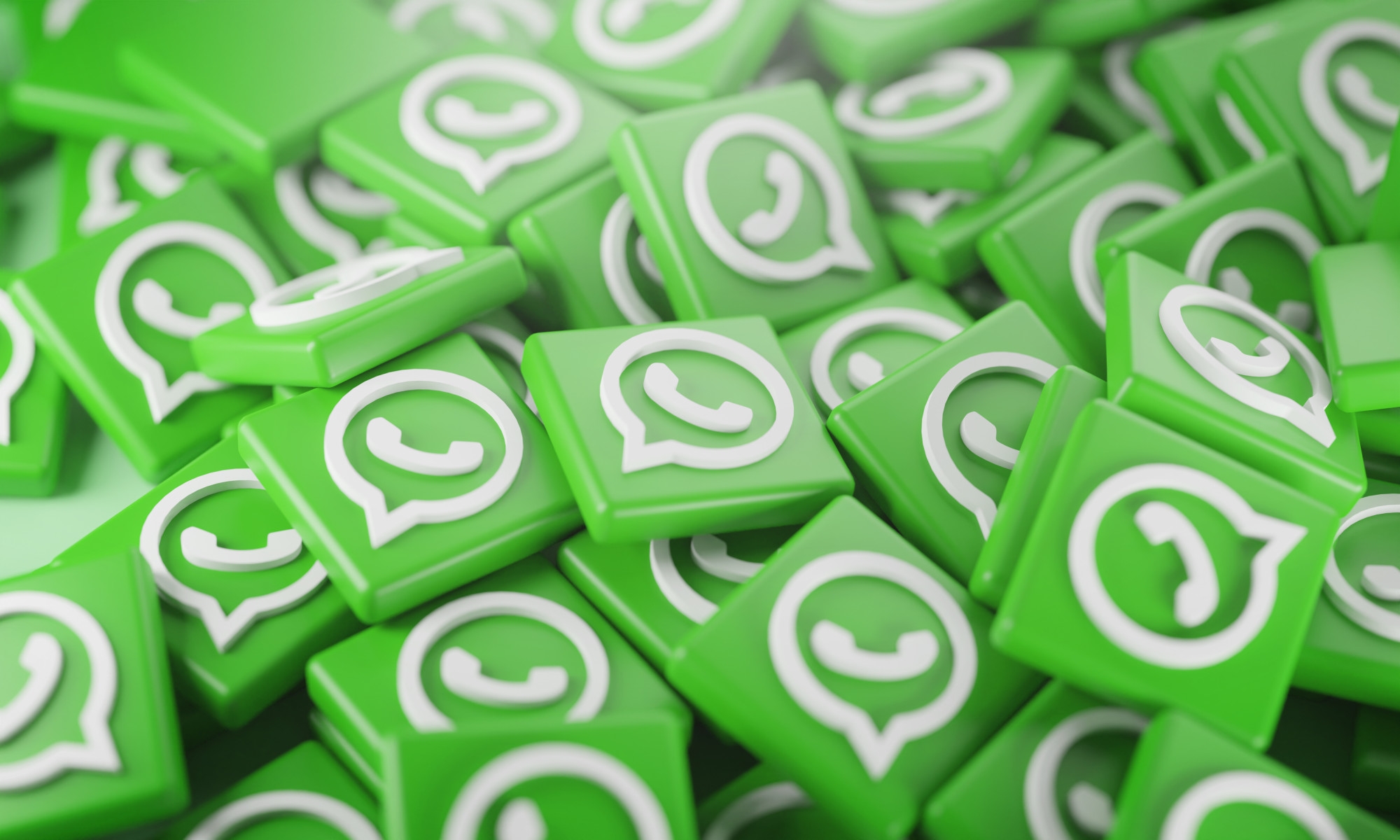 WhatsApp logo 3d
