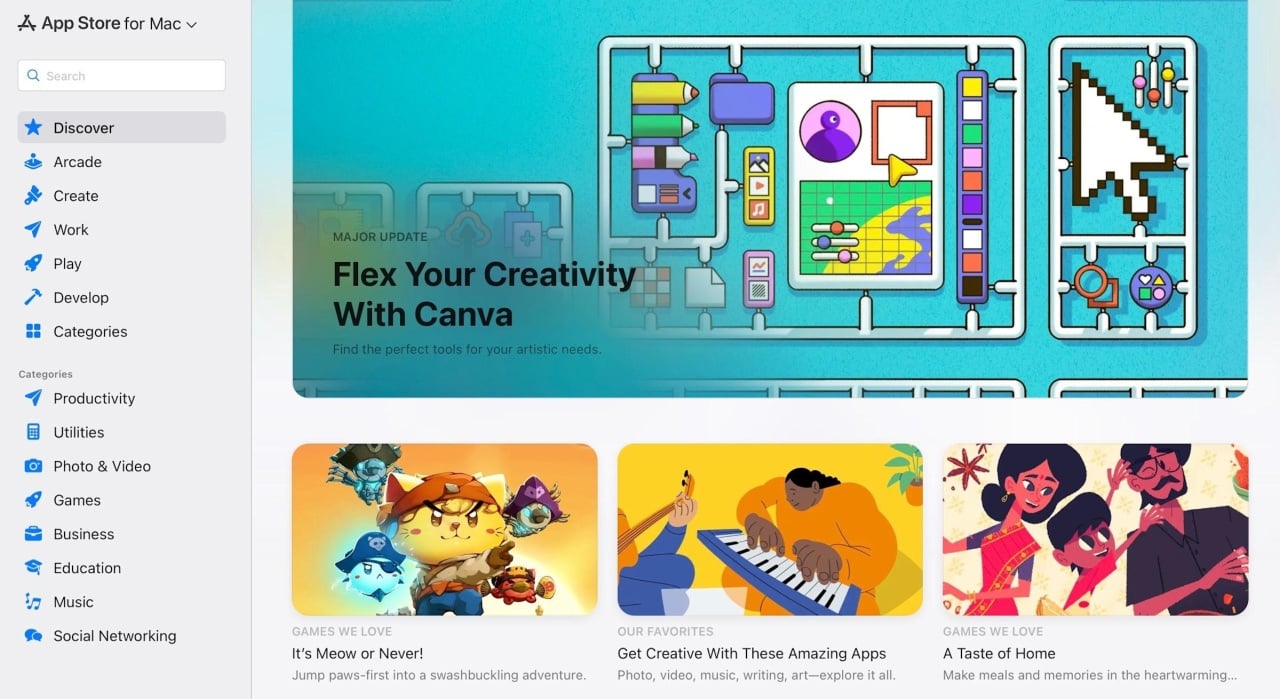 Apple App Store website