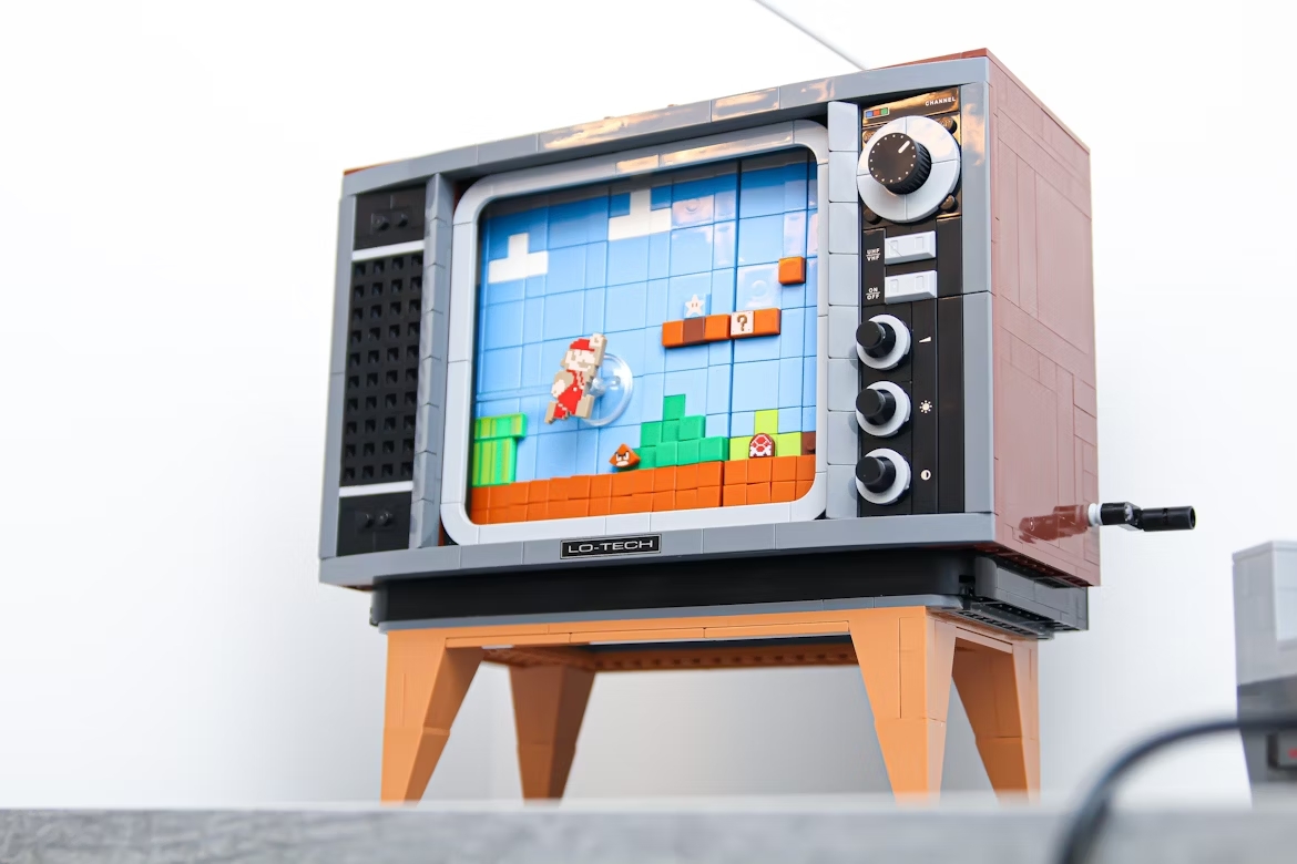 TV com jogo da Nintendo