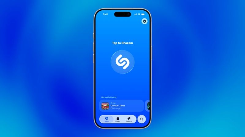 shazam no sistema da apple iOS