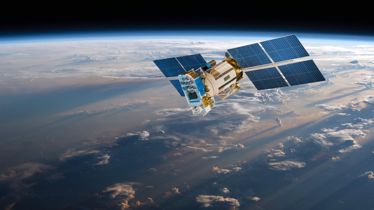 satélite sob a terra