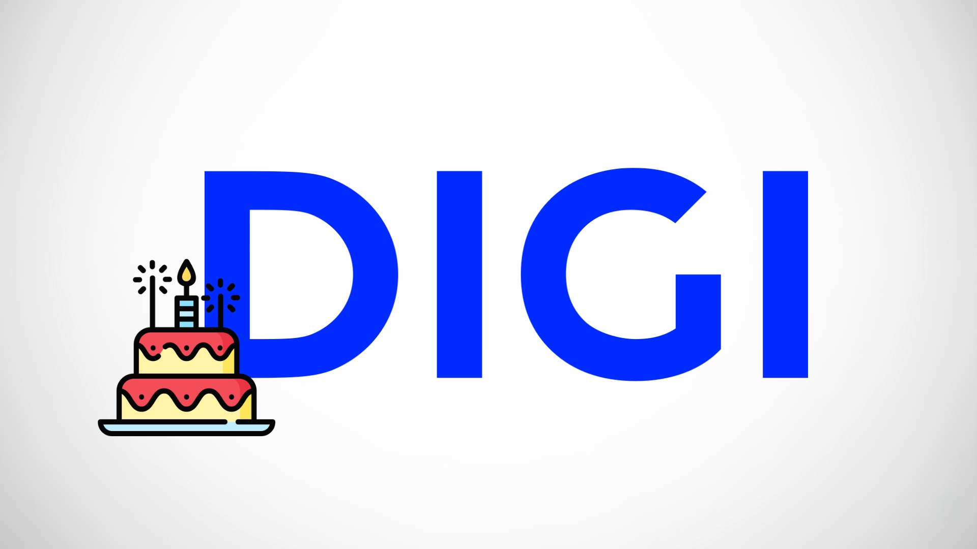 digi primeiro aniversário