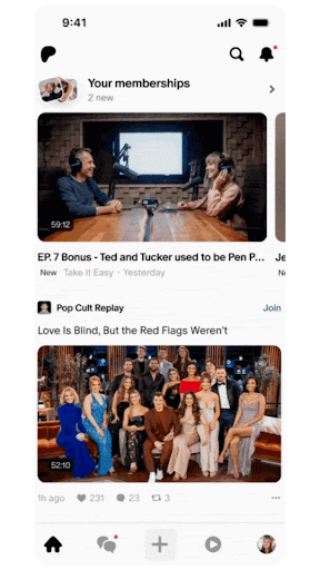detalhes do novo sistema de feeds