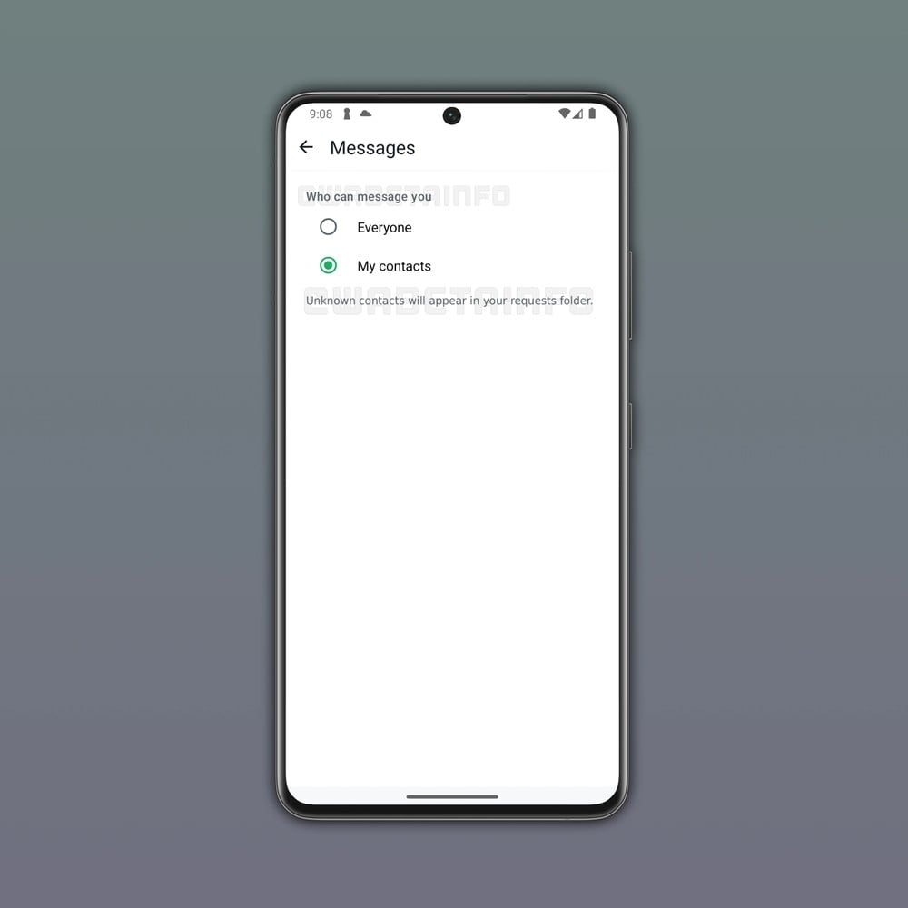 whatsapp com novo filtro de contactos desconhecidos