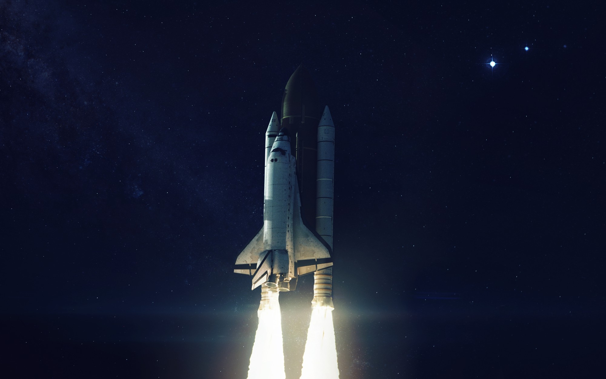 Foguetão no espaço