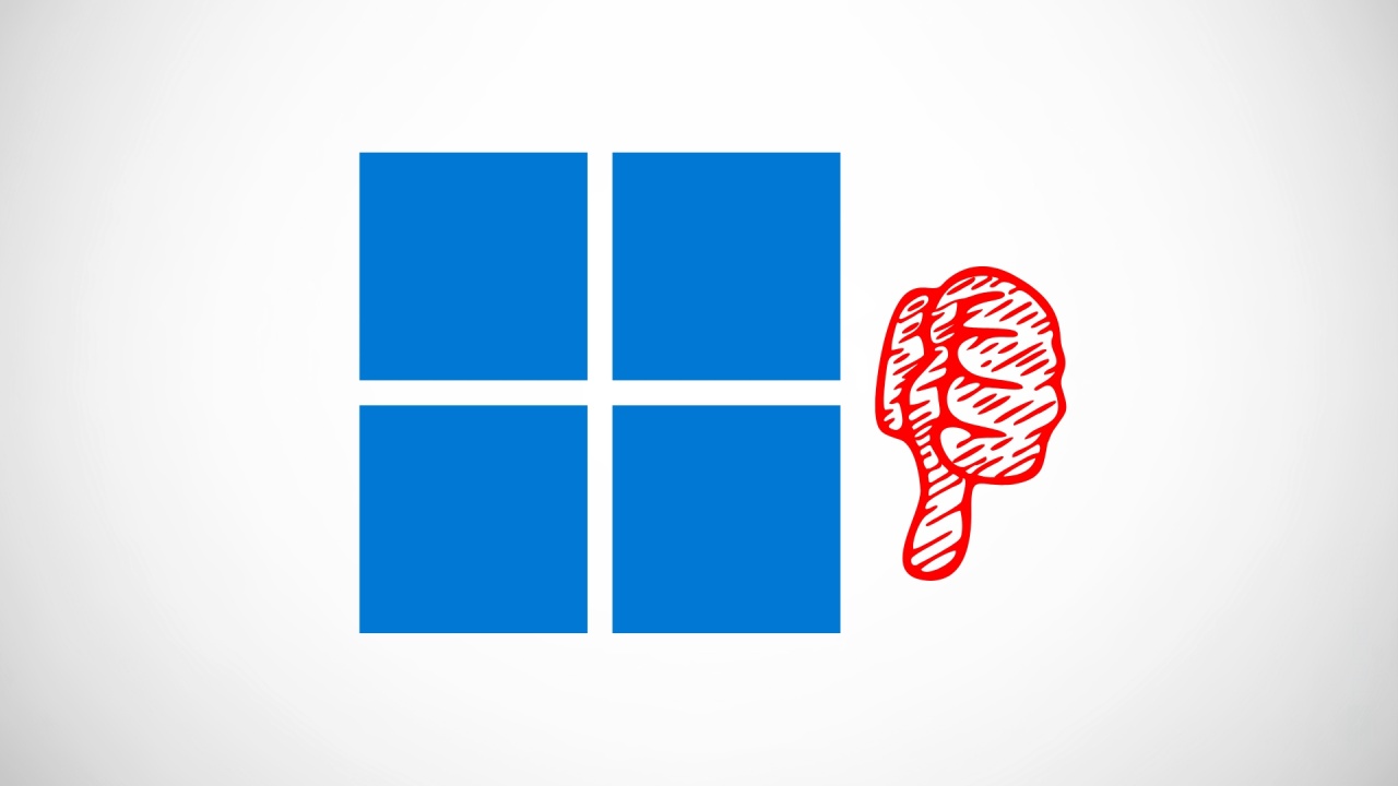 Windows com voto negativo