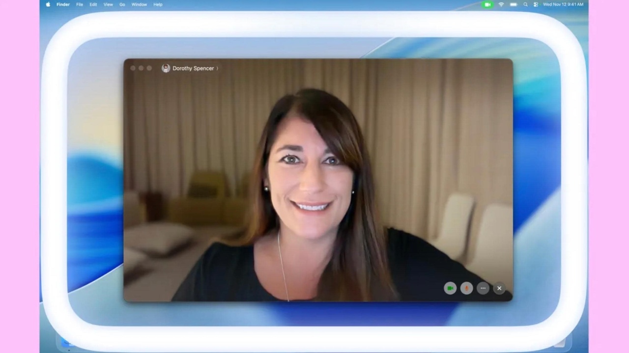 sistema da Apple com ring light via software