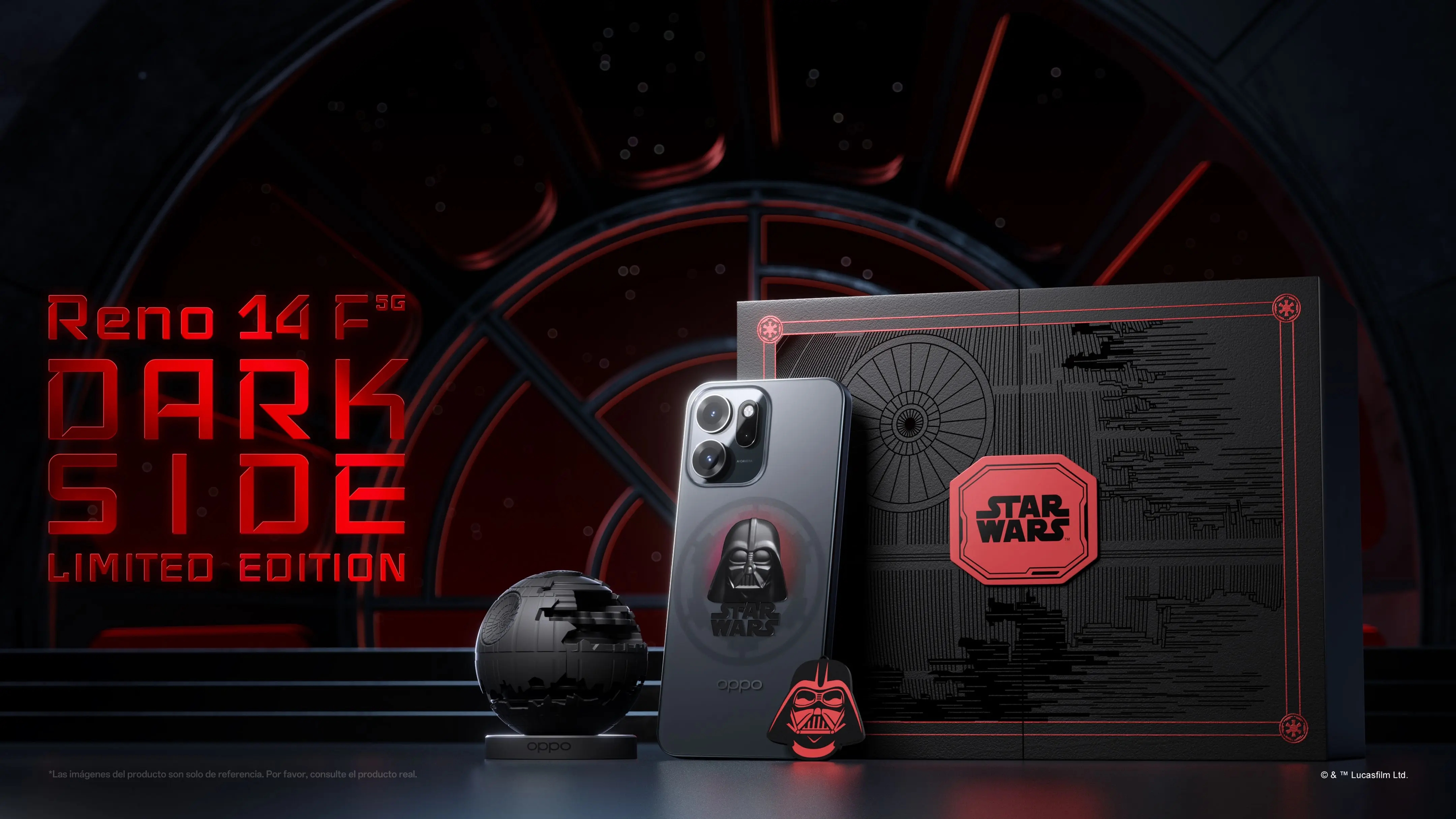 OPPO Reno 14 F edição especial Star Wars