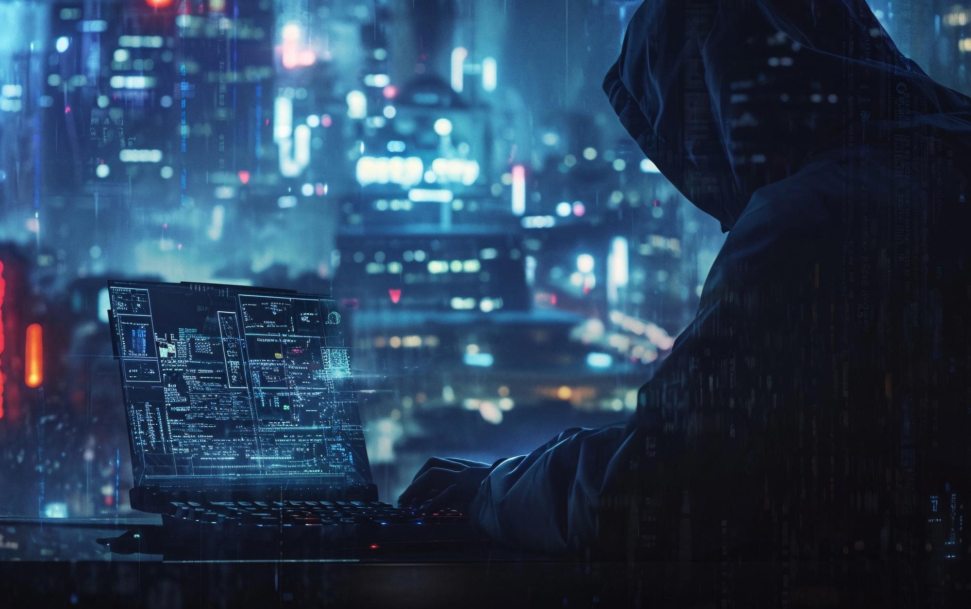 hacker em cidade virtual