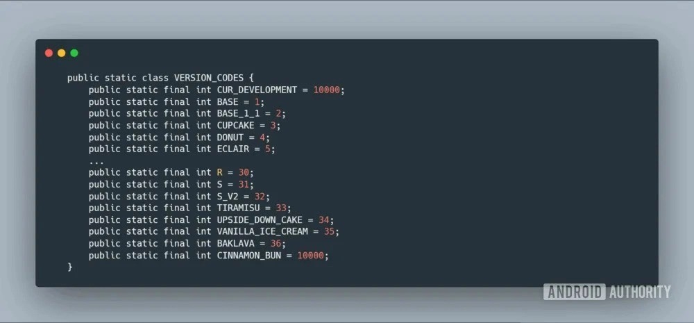 detalhes do codigo da futura versão do android
