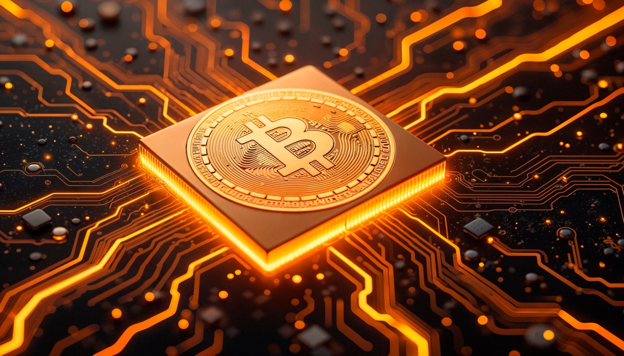 criptomoeda em chip
