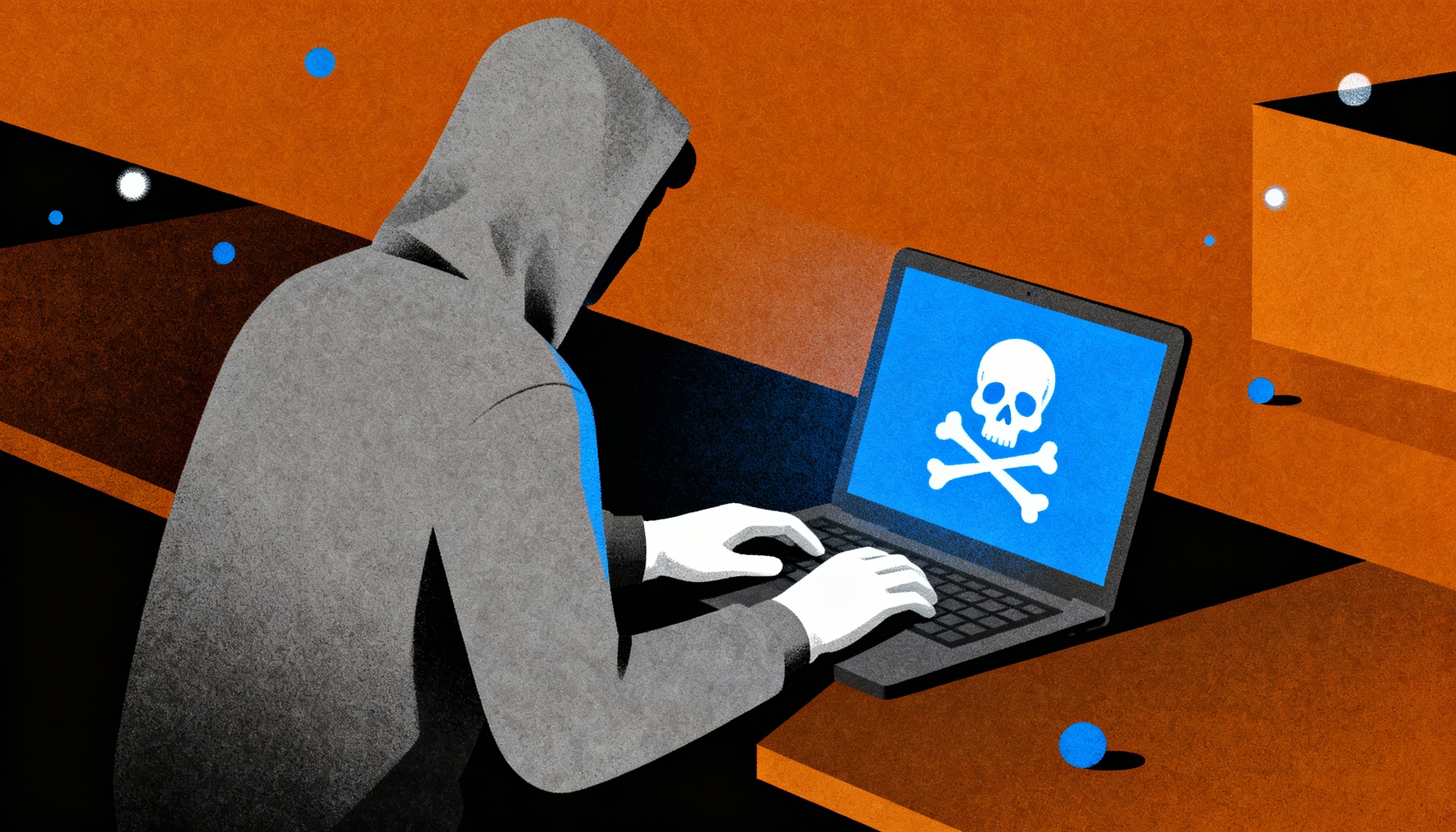 pessoa em site pirata