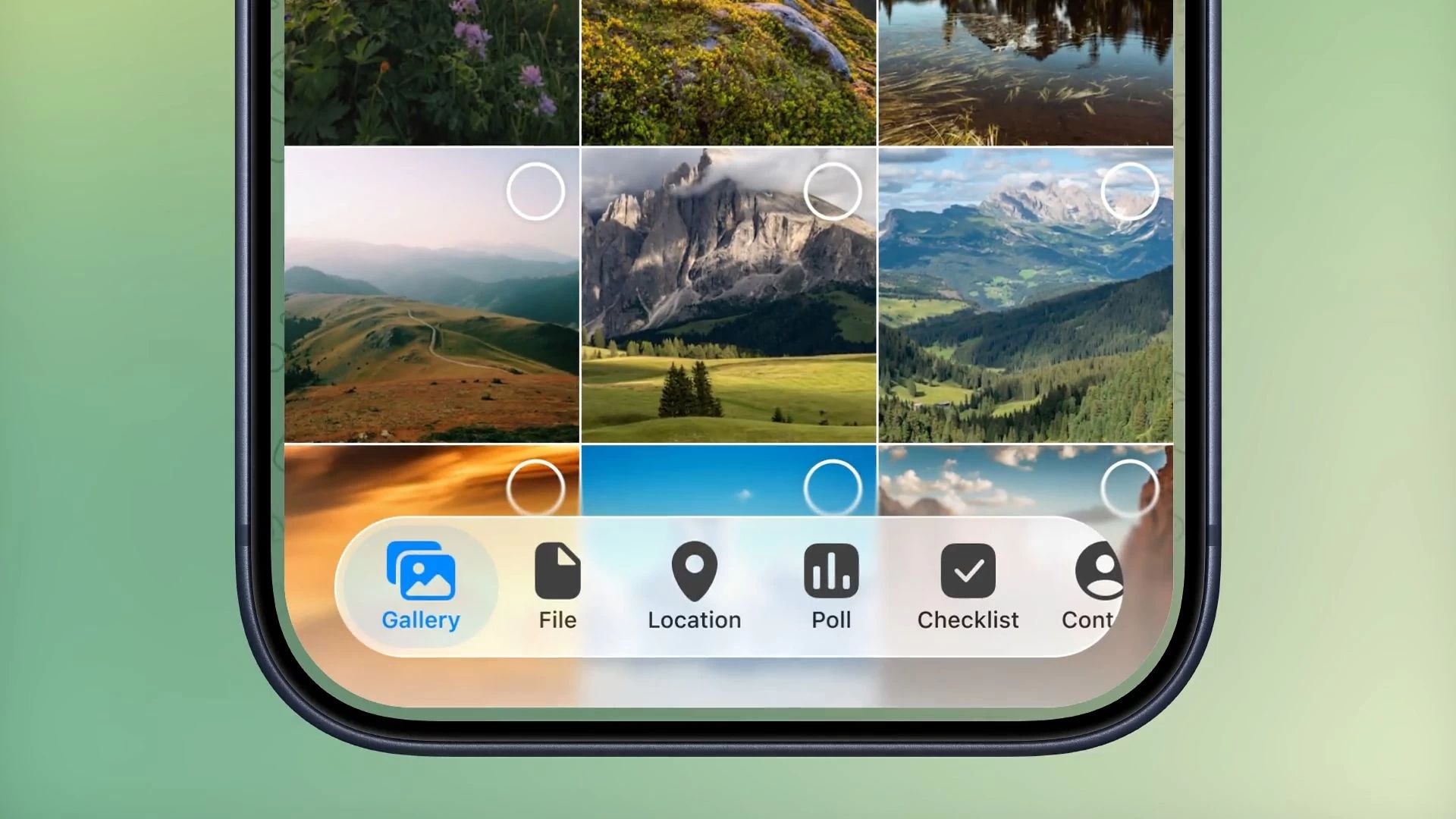 telegram com novo design no ios