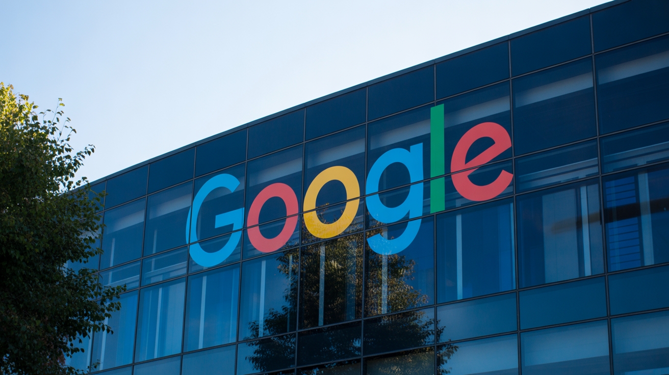 google logo em edifício