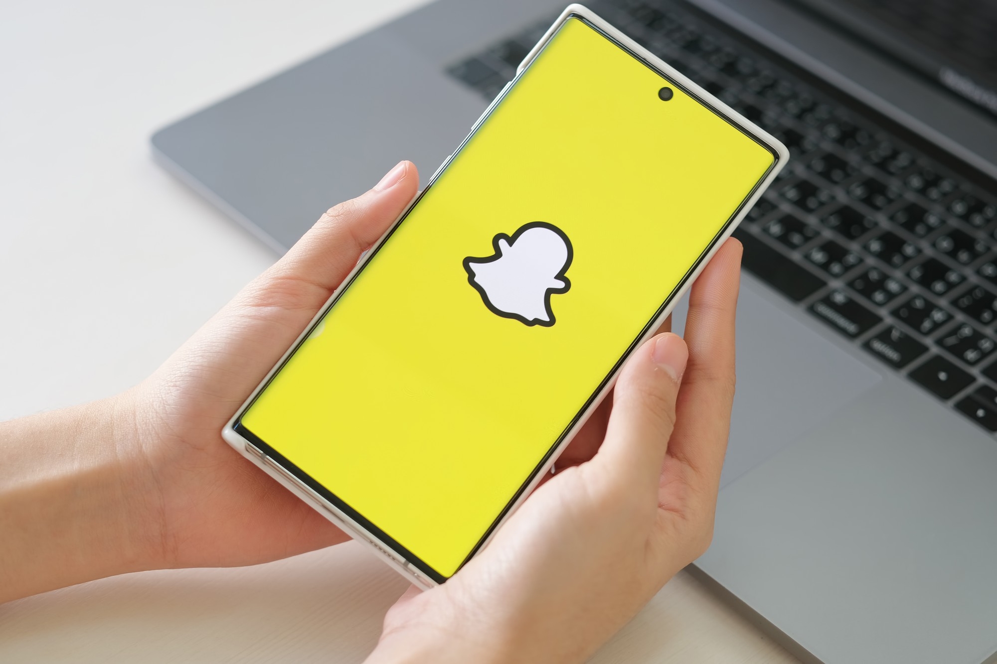 Snapchat em smartphone