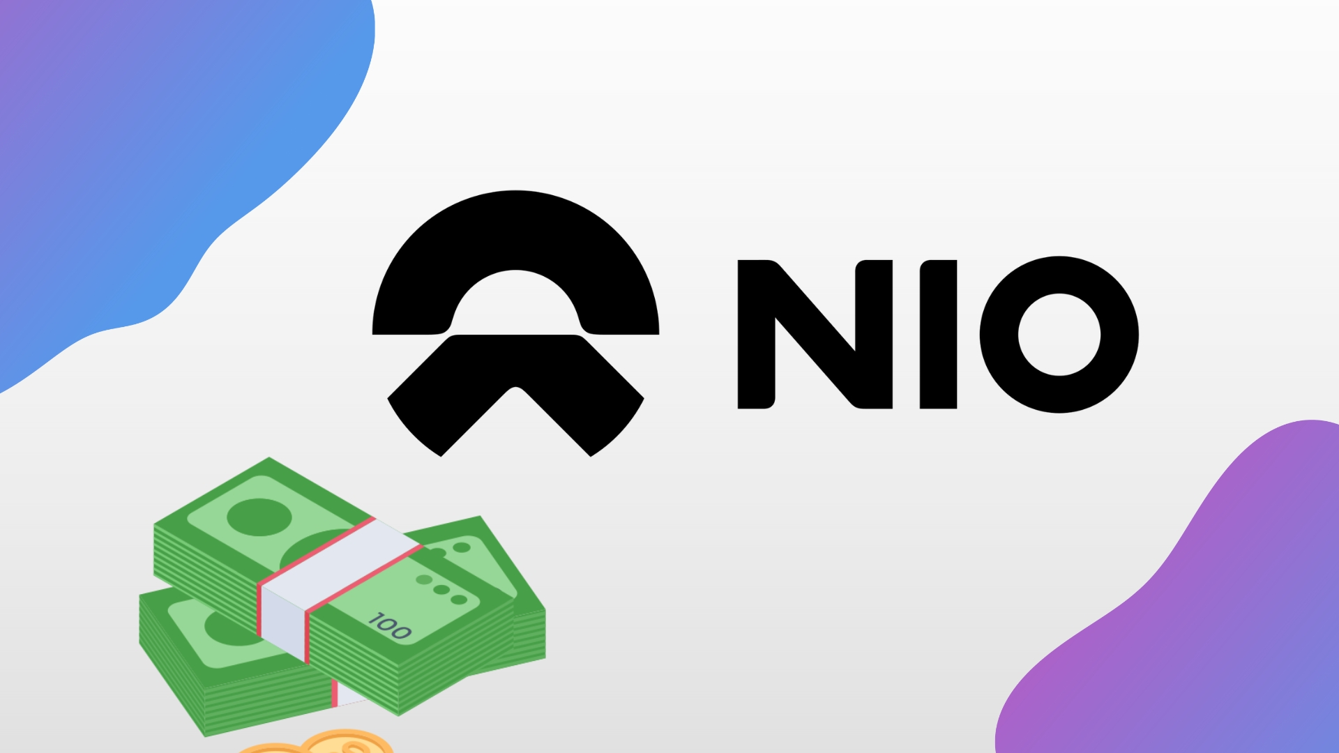 Nio logo com dinheiro