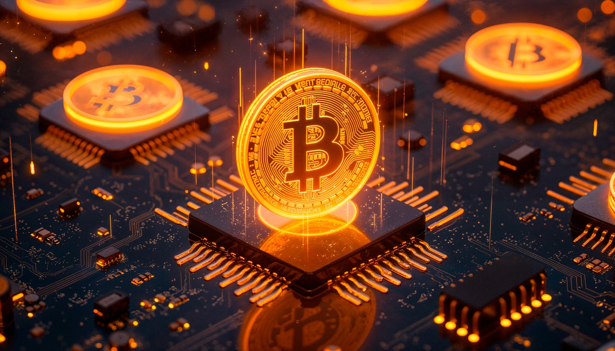 criptomoedas em chips