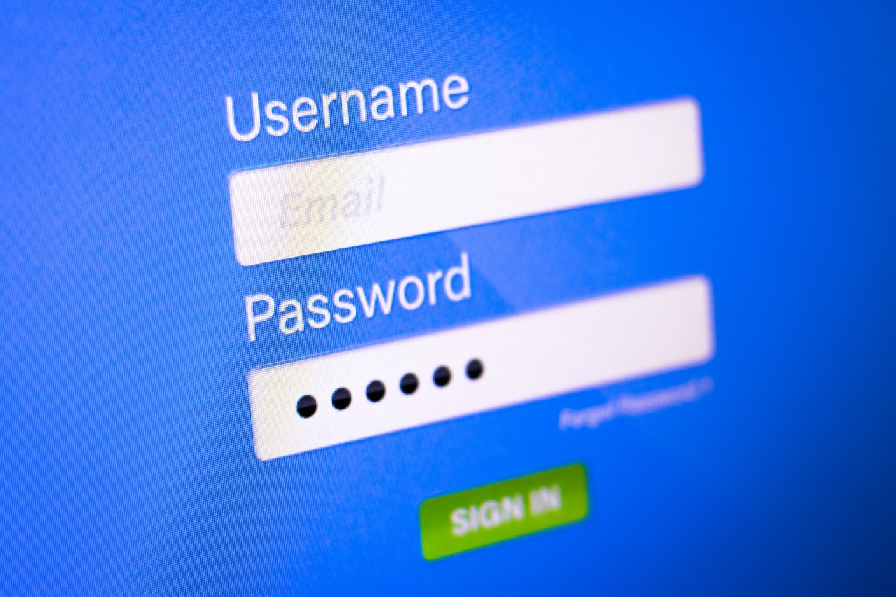 dados de login em site