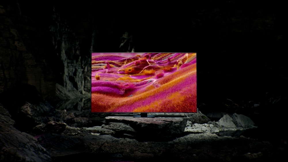 Smart TV da Samsung a demonstrar QLEDs reais