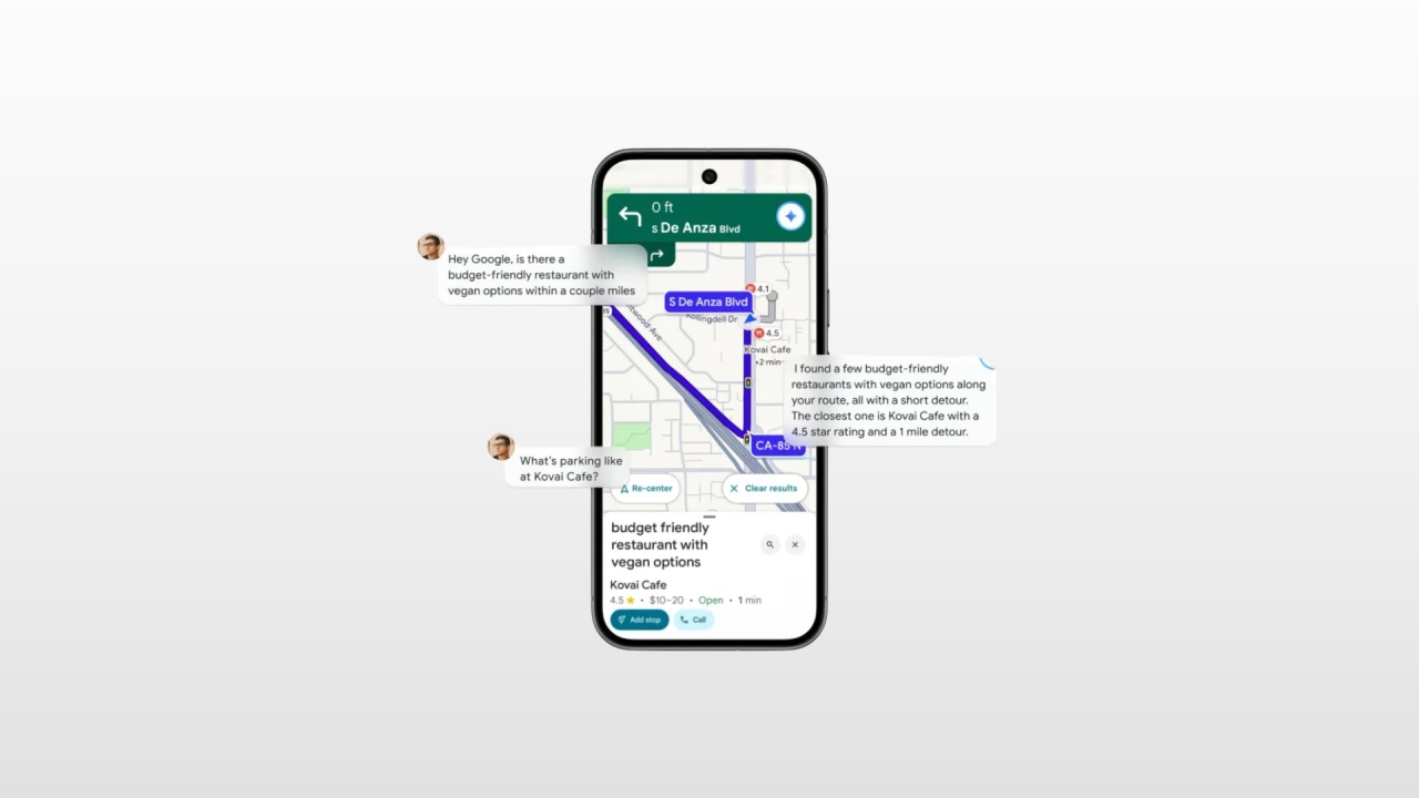 Google Maps com integração do gemini
