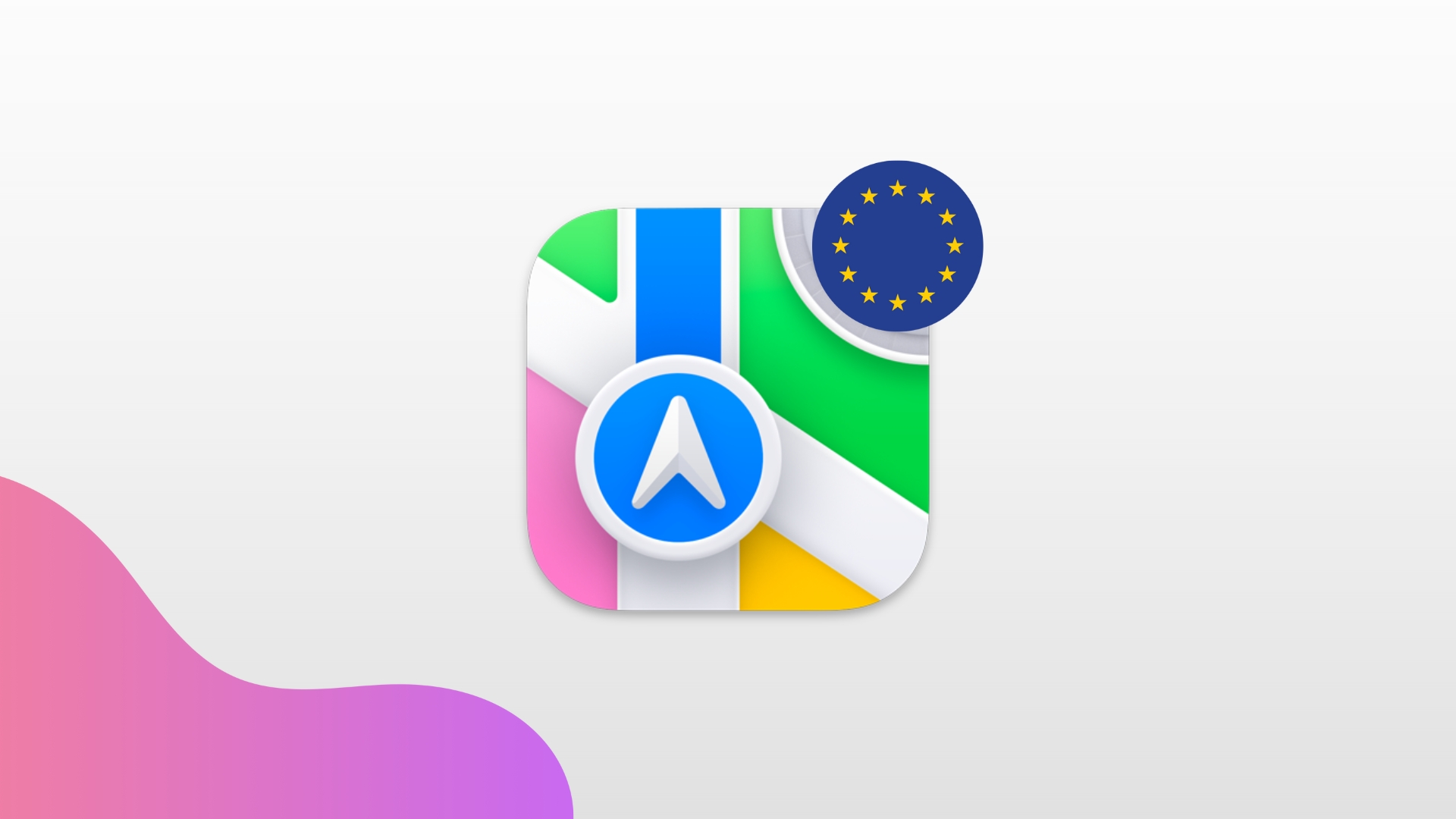 Apple Maps e bandeira da união europeia